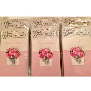 6pks Shower Invitations